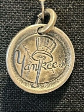 Vintage NY Yankees on Buffalo Nickel Coin Pendant